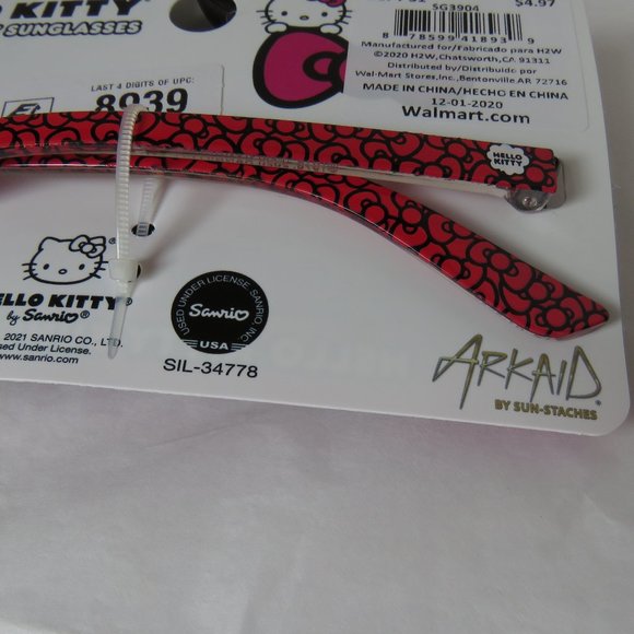 Hello Kitty Girls Butterfly Sunglasses - Picture 9 of 10